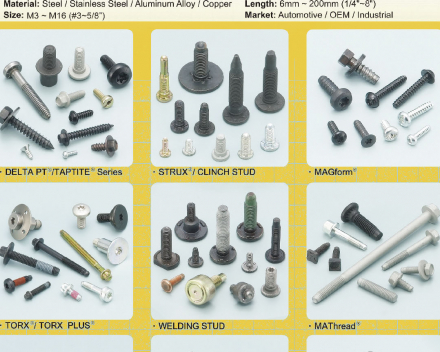 Delta PT® Taptite®, Strux® / Clinch Stud, MAGform®, Torx® / Torx Plus®, Welding Stud, MAThread®, Sems, Double End Stud / Drawing Parts(INFASTECH/TRI-STAR LIMITED TAIWAN BRANCH)