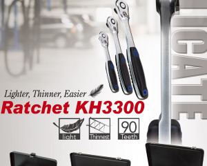 Delicate Ratchet KH3300 (Sockets, Accessories, Ratchets, Socket Sets, Impact, Wrenches, Screwdrivers Pliers, Insulated Pliers & Screwdrivers, Tool Cabinets, Sockets & Tools Storages, Giveaways)(A-KRAFT TOOLS MANUFACTURING CO., LTD.)